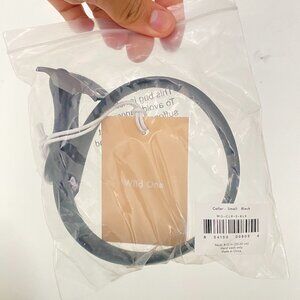 Wild One Dog Collar Size Small Black